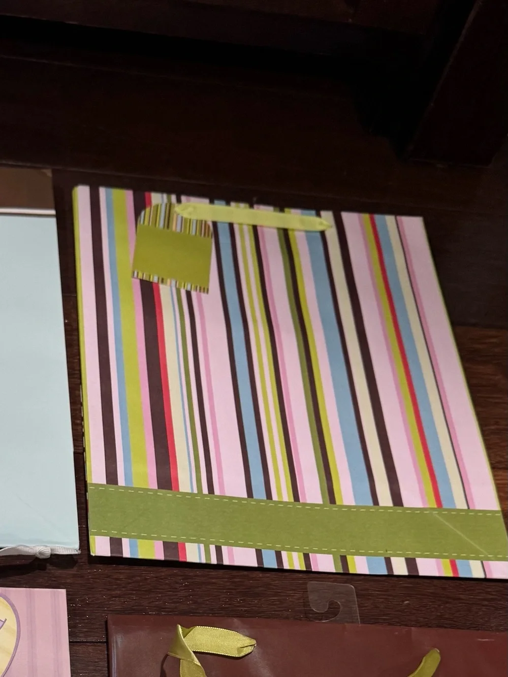 Assorted Gift Bag Set - Pastel Pink Floral & Striped Designs